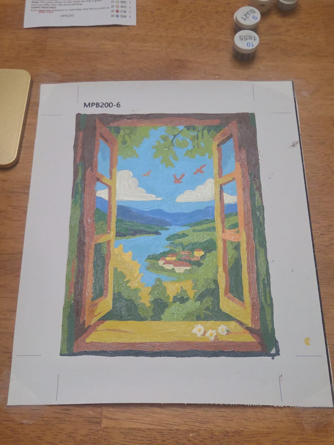 Customer photo review of 6 Mini Paintings - Colorful Windows Set