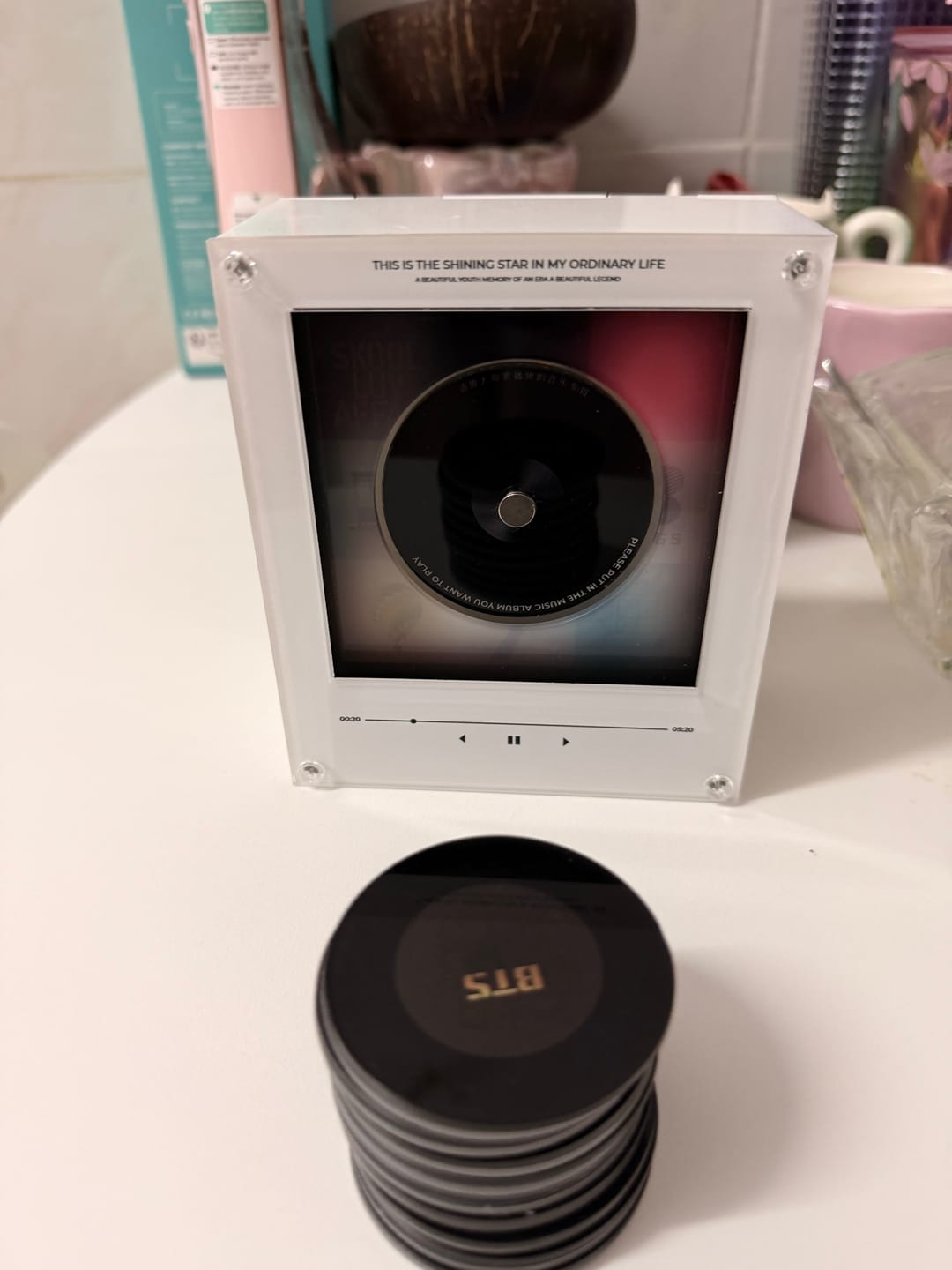 Customer photo review of Vinilo Bangtan.