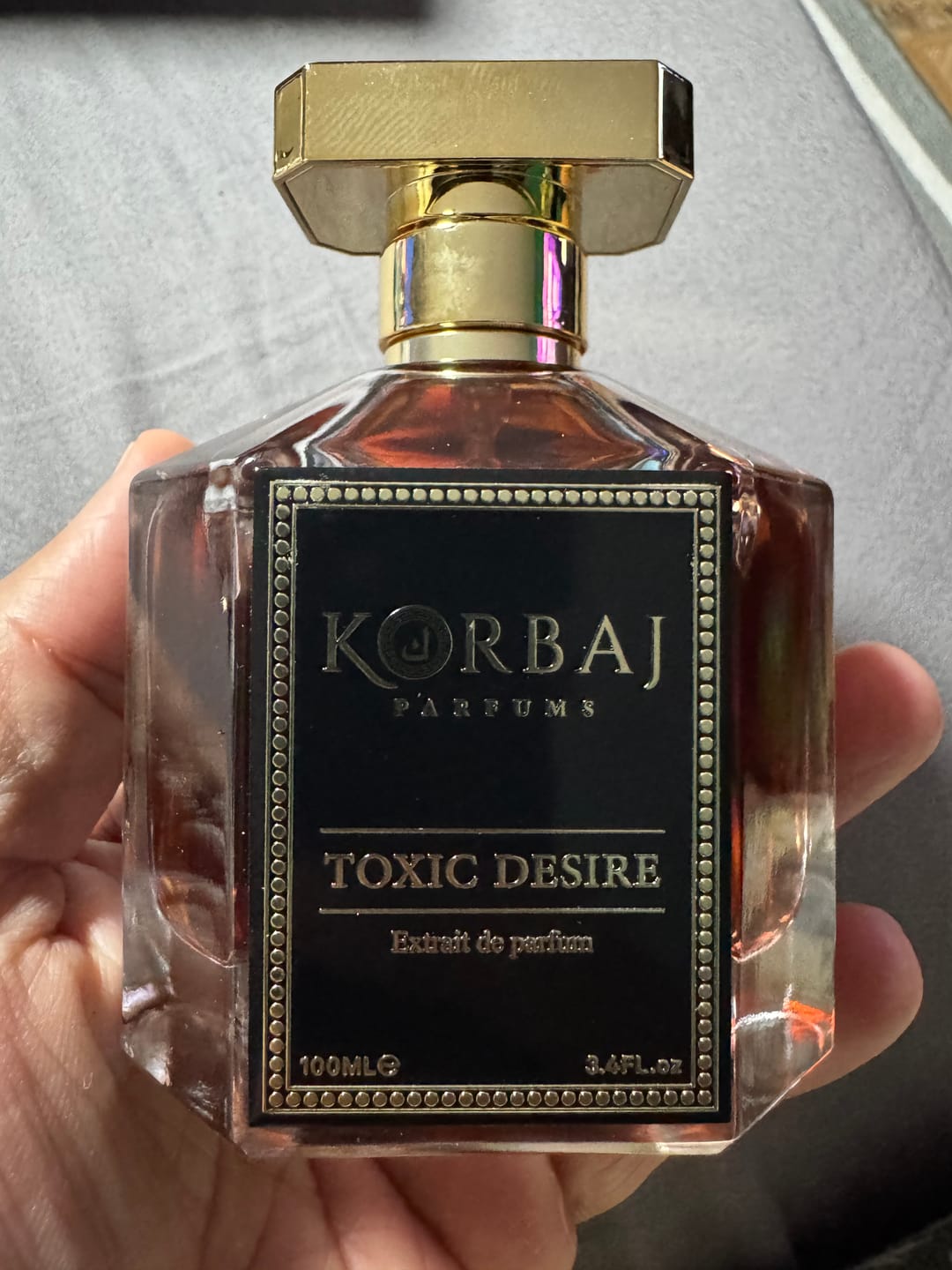 Customer photo review of Korbaj TOXIC DESIRE - Extrait de Parfum 100ml