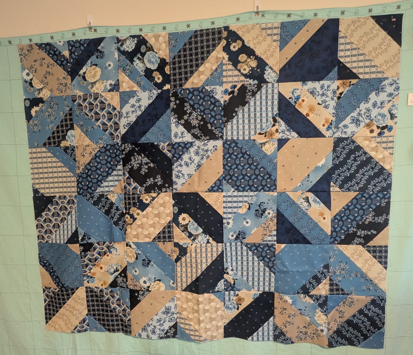 Customer photo review of Love Notes - Bellflower (45" x 52")