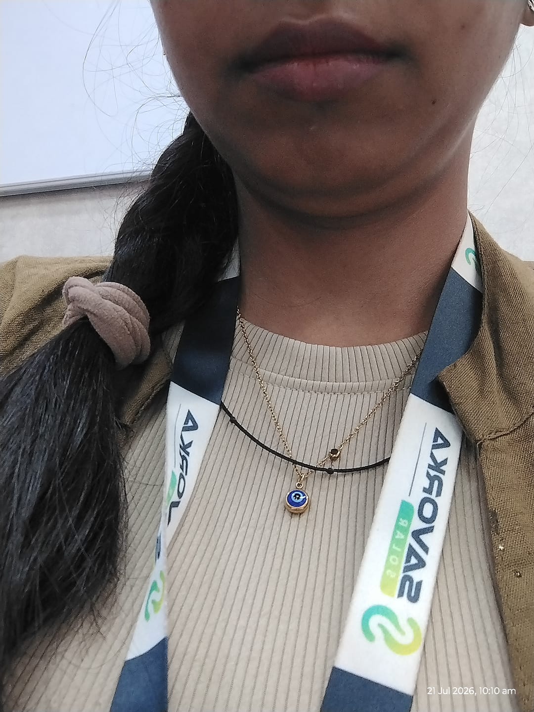 Customer photo review of Evil Eye Necklace