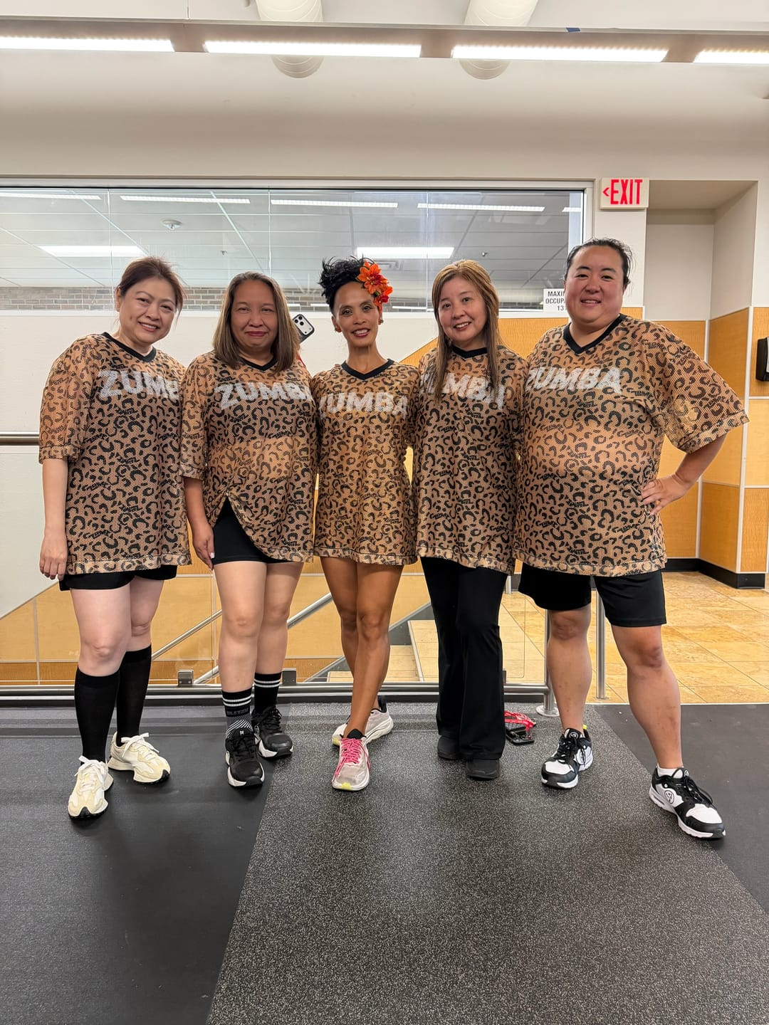Customer photo review of Zumba Wildbeat Oversized Mesh Top