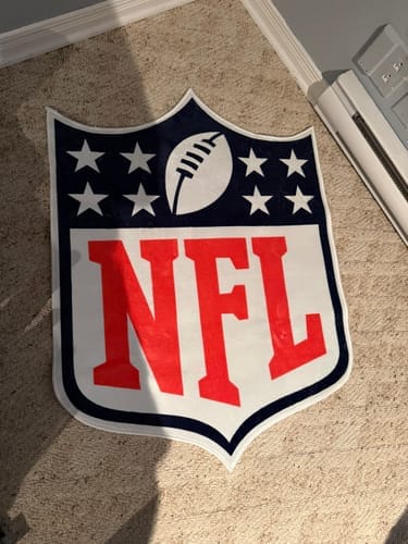 Customer photo review of NFL Rug
