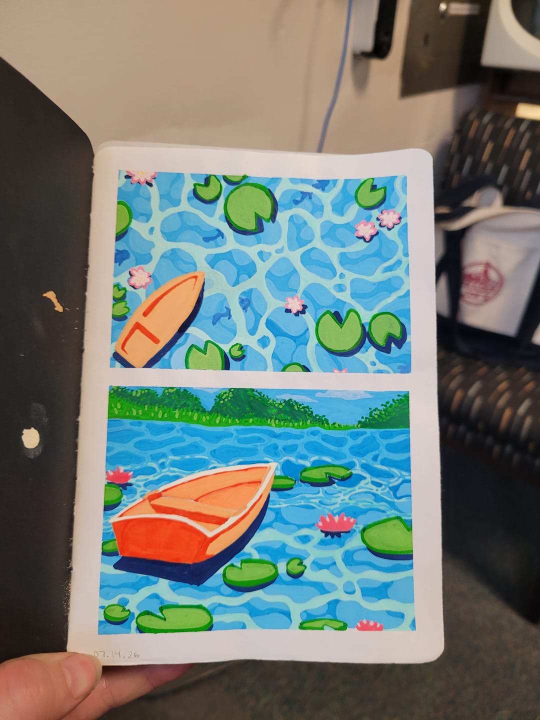Customer photo review of Ohuhu Nahuku Direct-ink Acrylic Markers