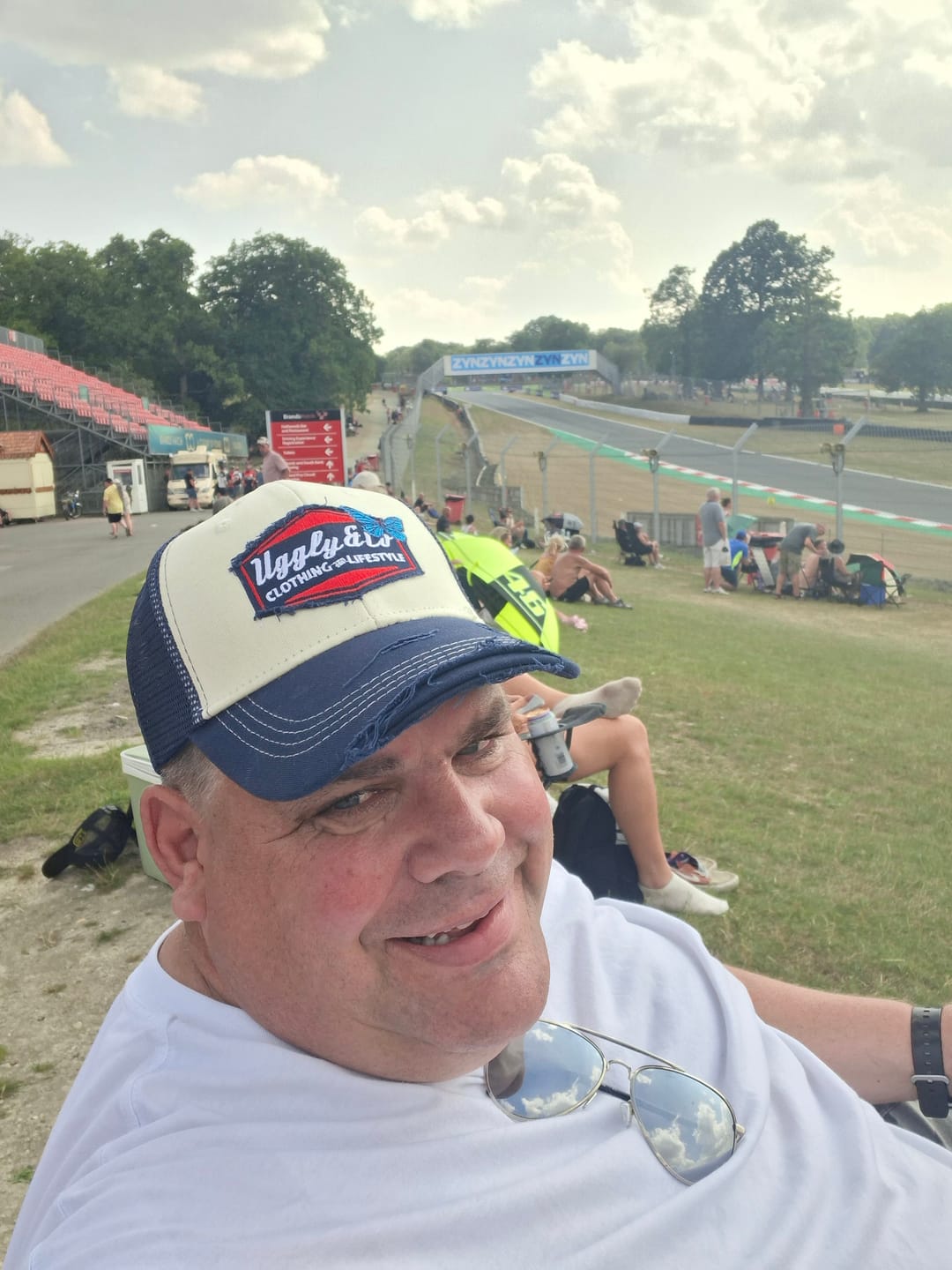 Customer photo review of Sylvain Guintoli x Diamond Charity Cap – 100% Donation