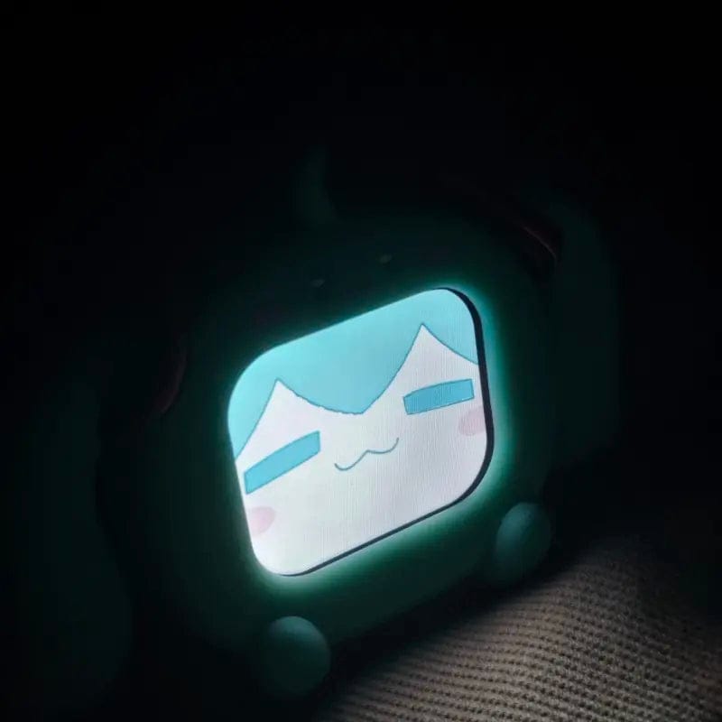 Customer photo review of Officially Licensed Hatsune Miku Wireless Earphones with Smart Display Desktop Stand