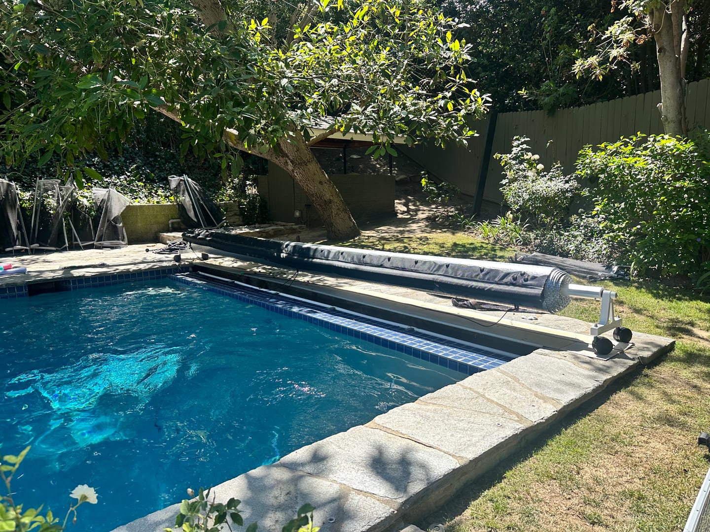 Customer photo review of Rocky's Premium Reel System For Swimming Pool Solar Covers - Ultimate Precision & Durability