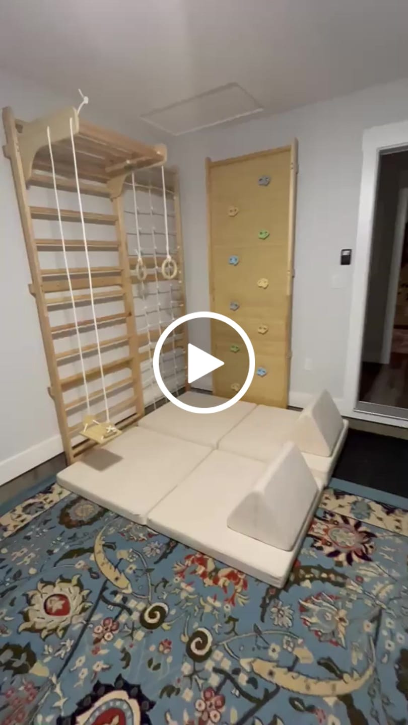 Customer video review of Walnut Modular | Swedish Ladder Jungle Gym - Wall Mounted