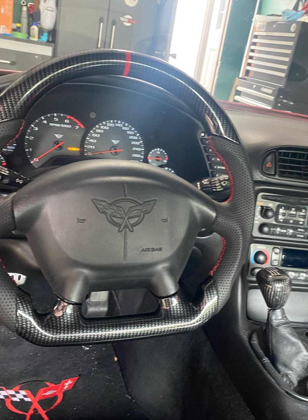 Customer photo review of [Customizable] Carbon Fiber Leather Upholstered Shift Knob Automatic Manual 1997-2004 C5 Chevy Corvette