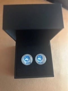Customer photo review of Custom photo cufflinks