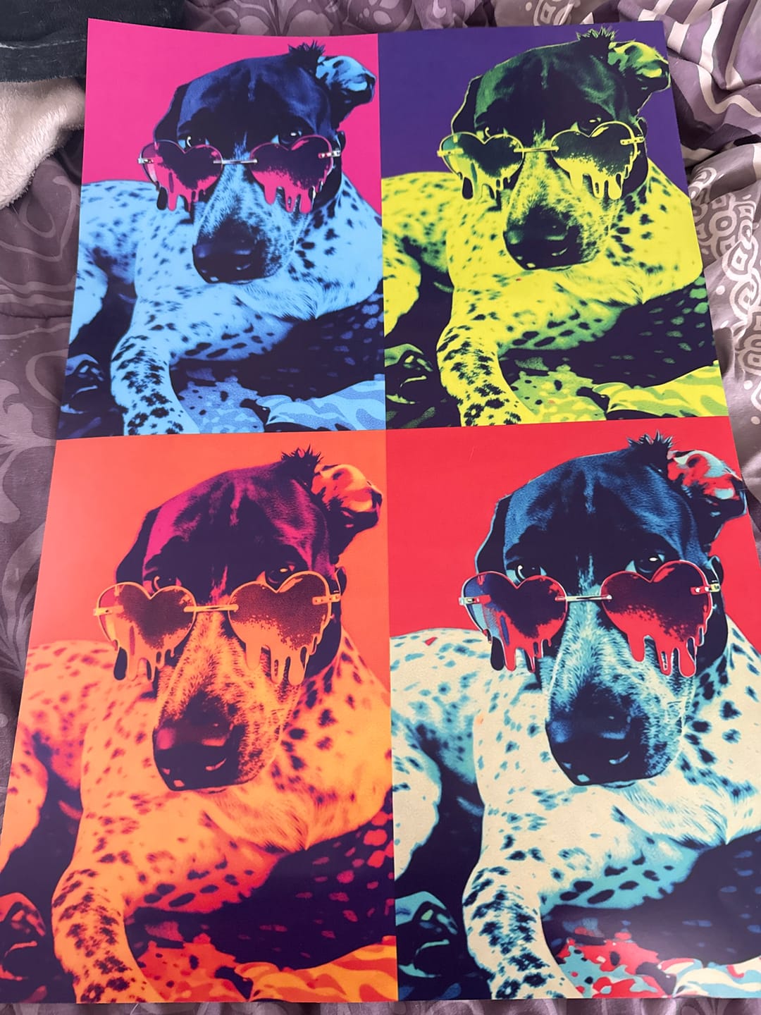 Customer photo review of Color Squares - Personalized Poster