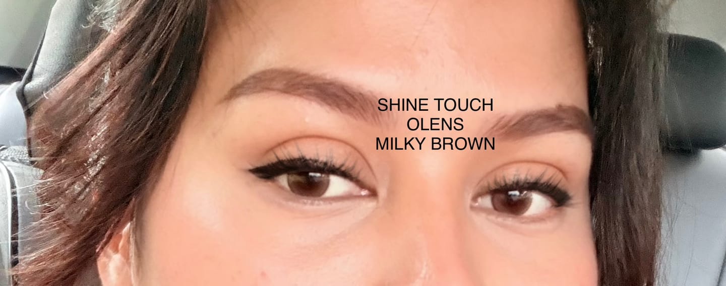 Customer photo review of OLENS 1-Day Shine Touch Milky Brown (20 Pack)