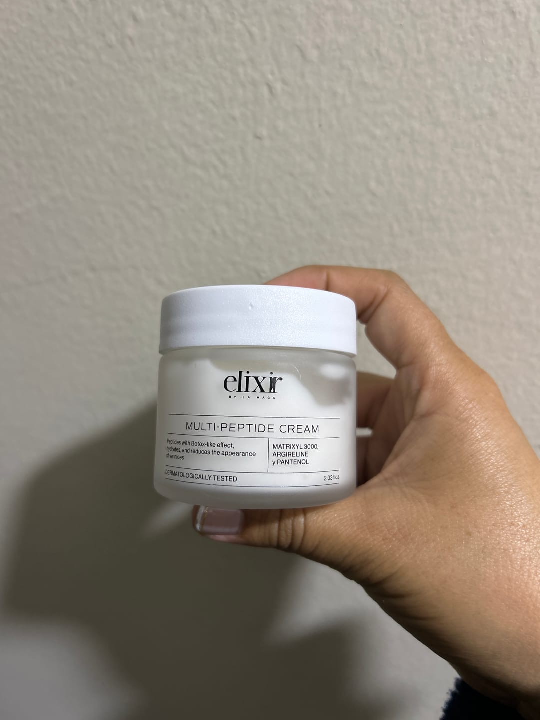 Customer photo review of Crema Multipéptidos - 60 ML