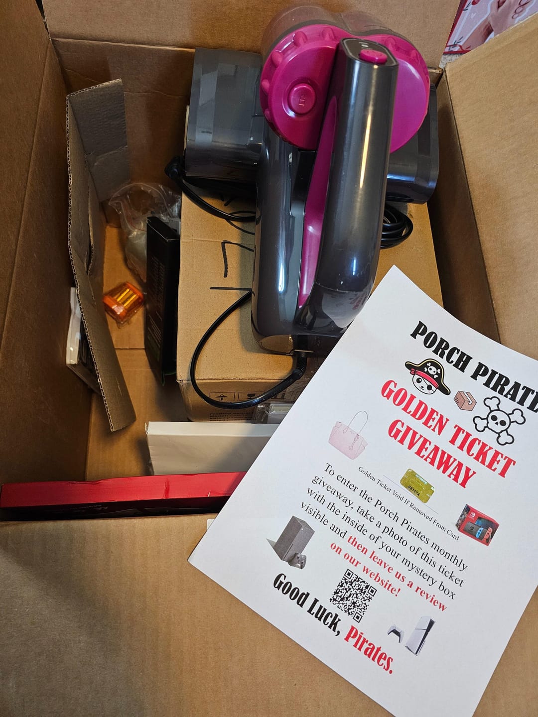 Customer photo review of The Classic Liquidation Mystery Box - Blue Tape PS5 Chance Box