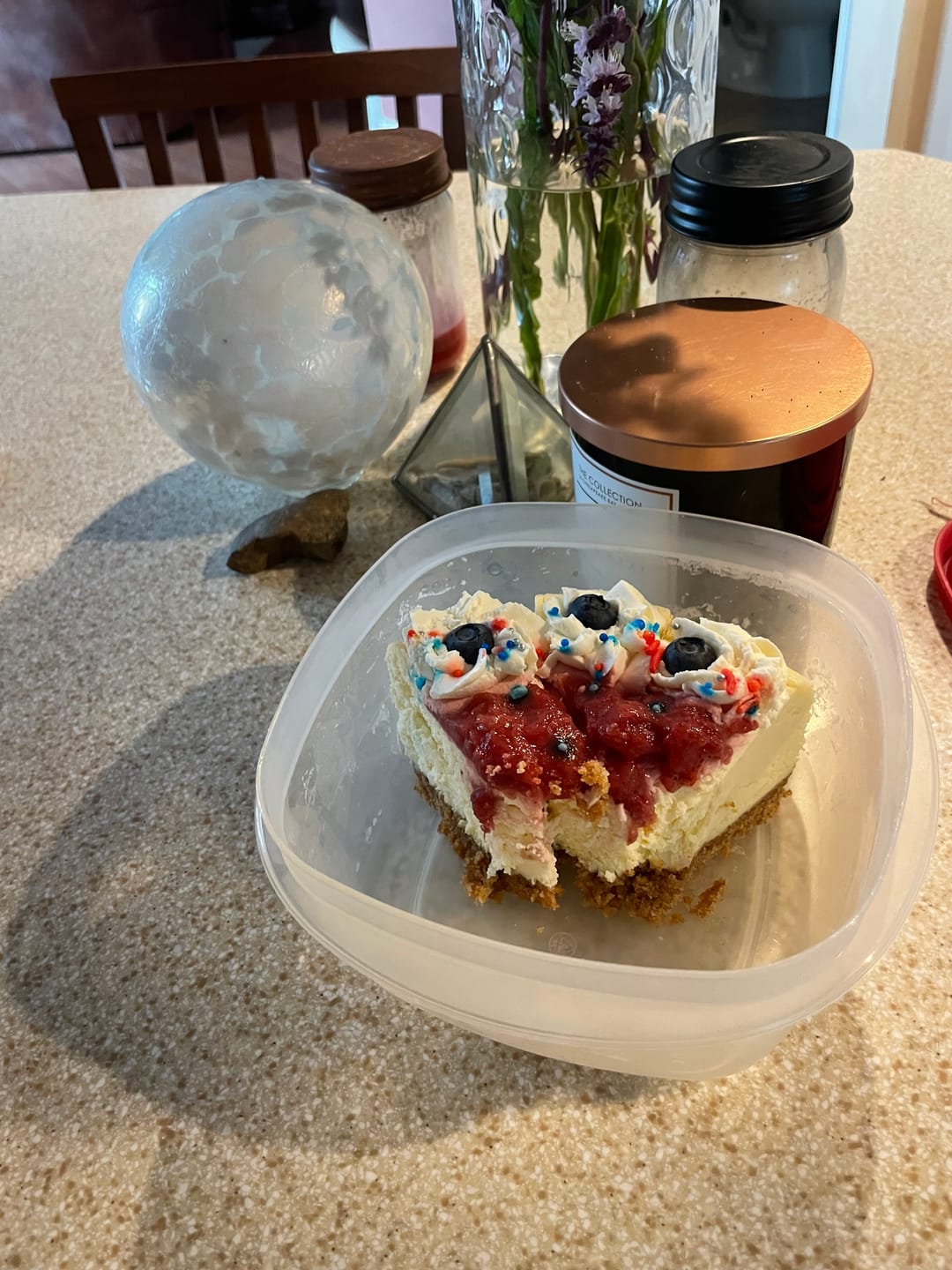 Customer photo review of Seasonal Cheesecake - American Cheesecake