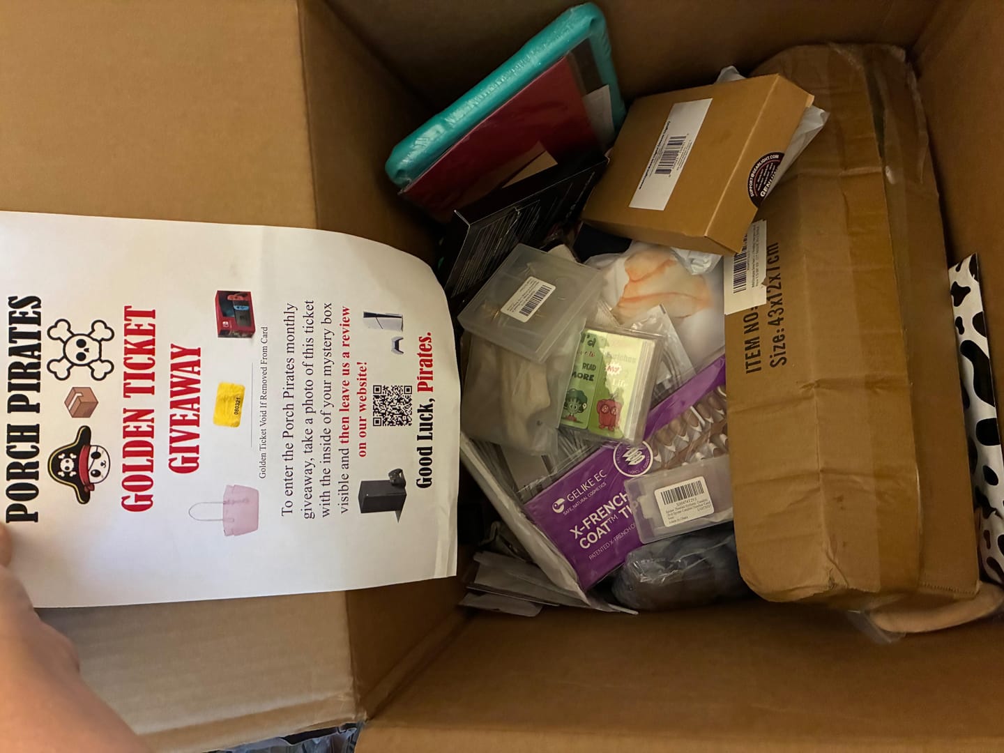 Customer photo review of The Classic Liquidation Mystery Box - Blue Tape PS5 Chance Box