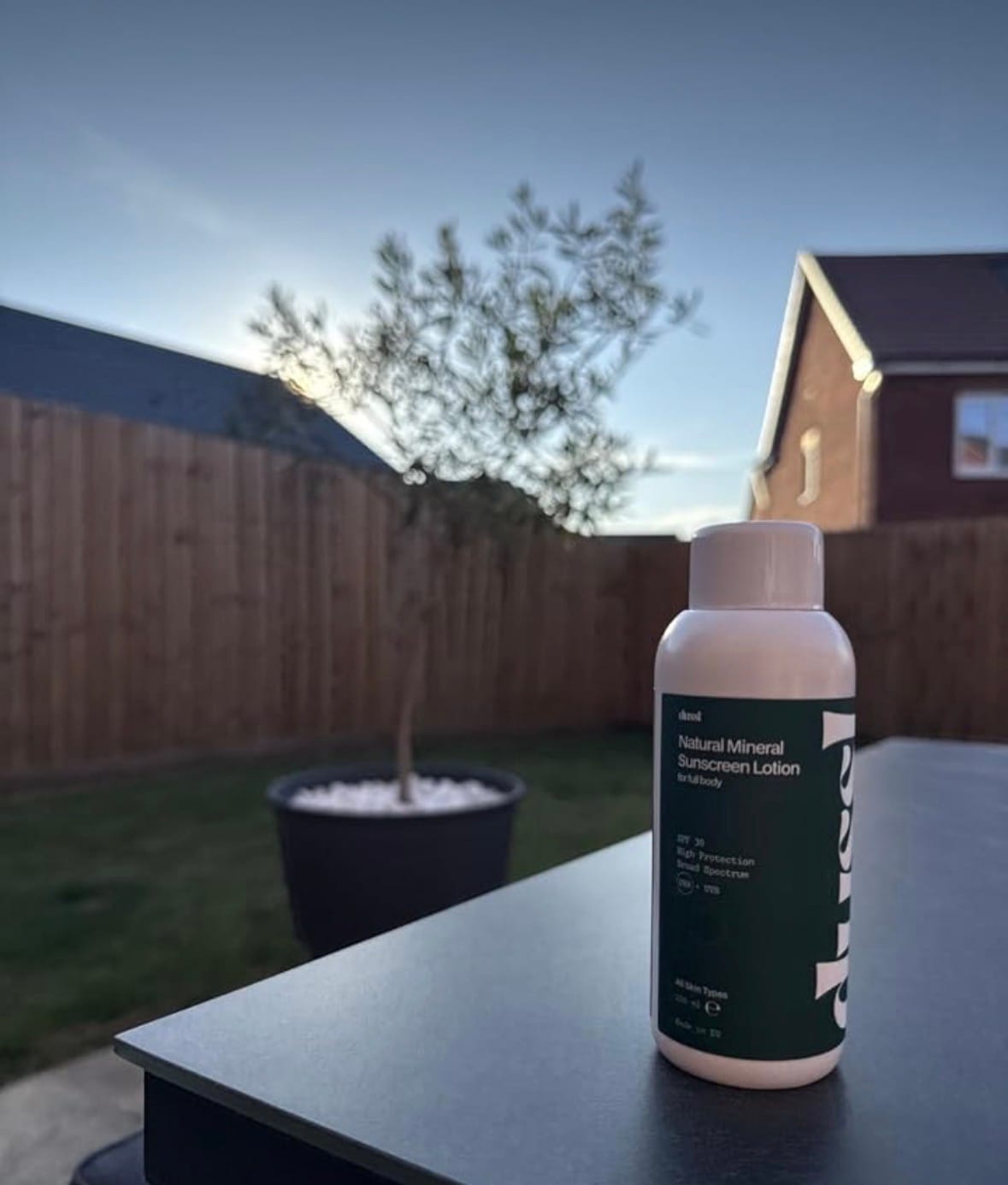 Customer photo review of Natural Mineral Sunscreen Lotion