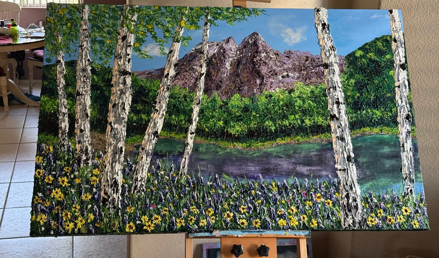 Customer photo review of DabblePaints™️ Modeling Paste — Thick-Body Acrylic Paint
