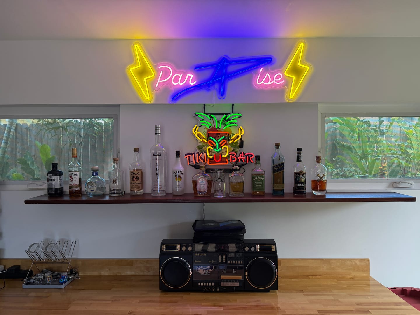 Customer photo review of Paradise - Premium Neon Artwork