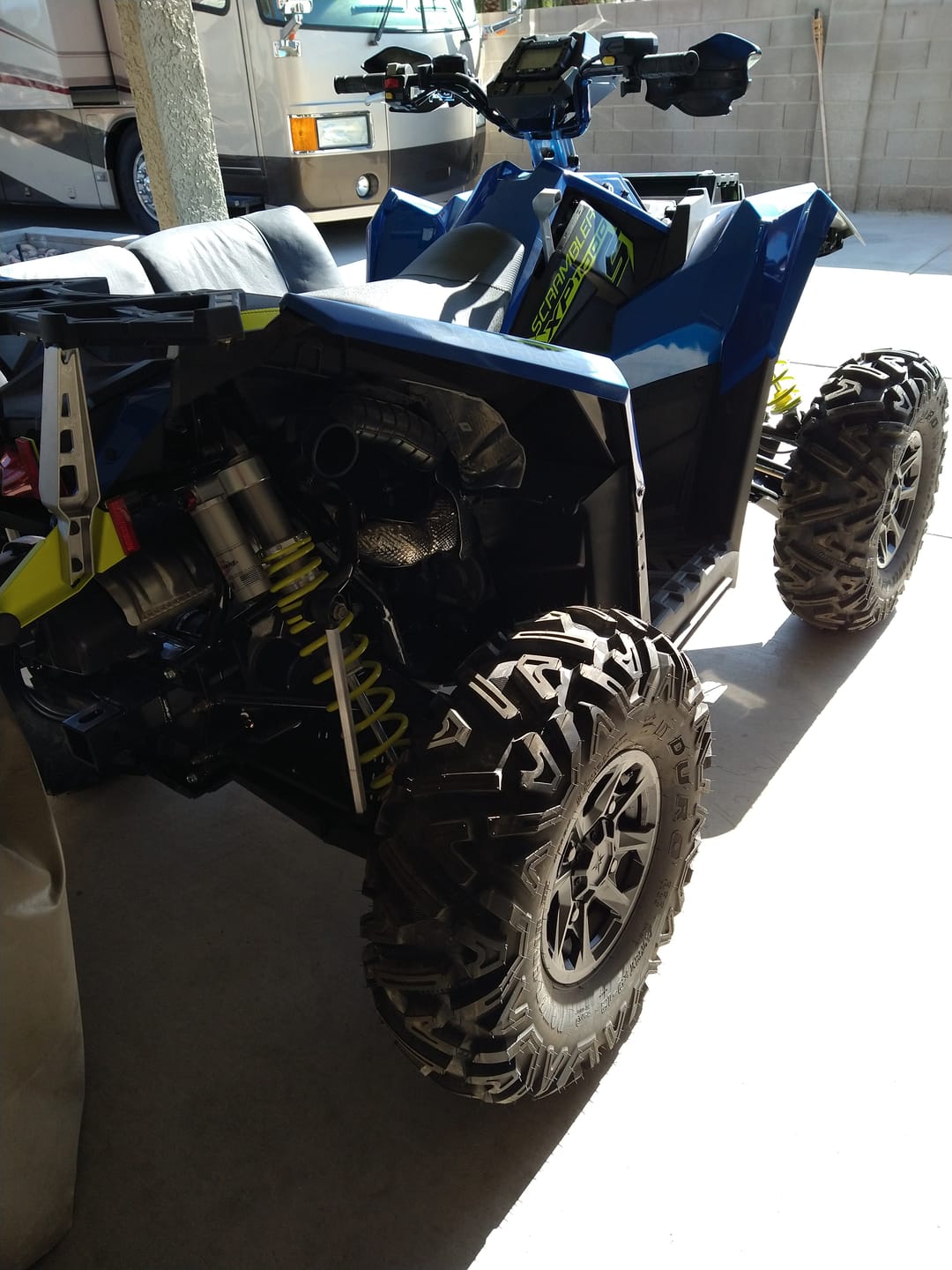 Customer photo review of Skid plate full set (plastic): Polaris Scrambler: XP 1000 S