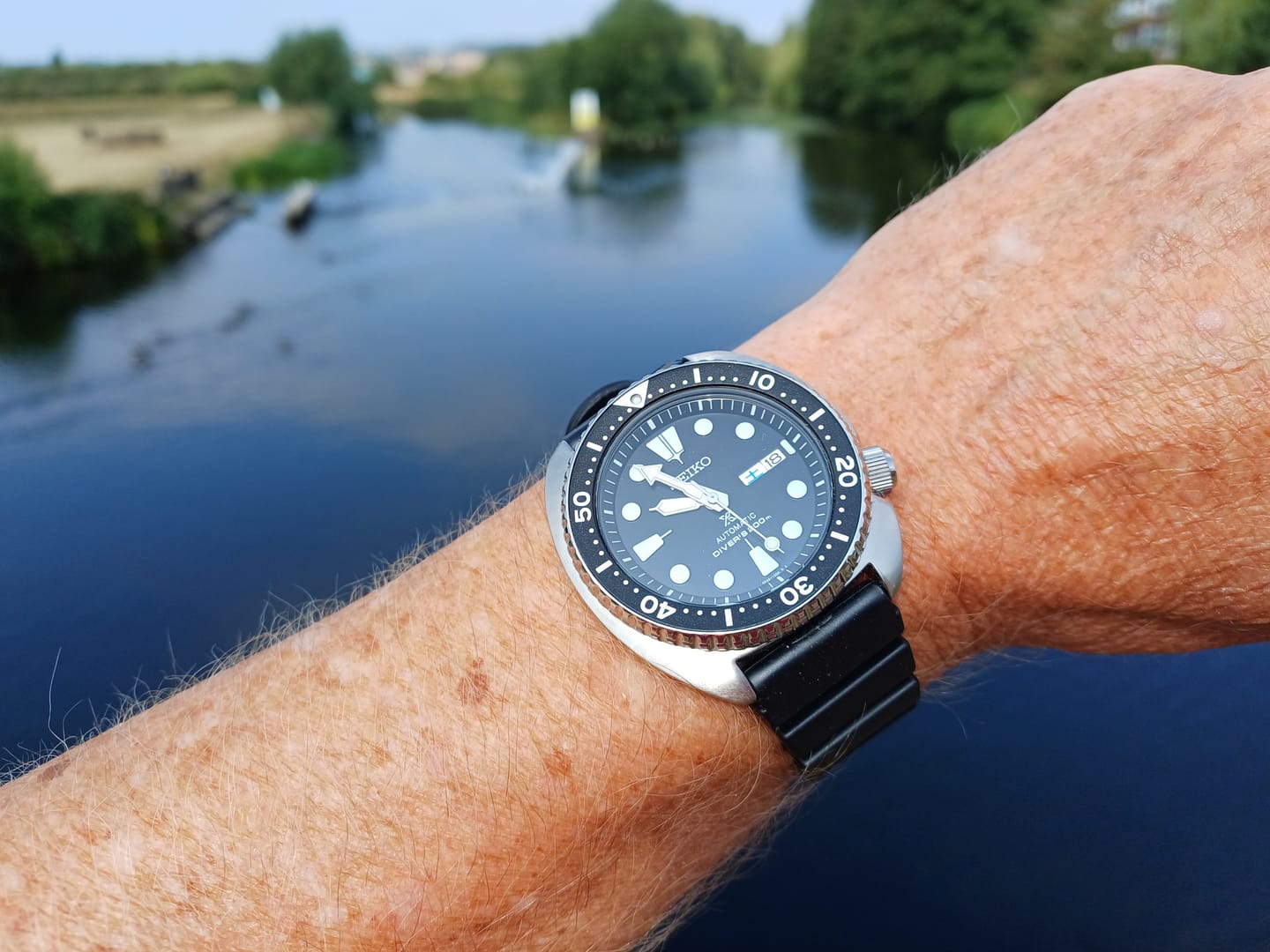 Customer photo review of Seiko Replacement Watch Strap The Classic GL831 Rubber Diver Strap (22mm)