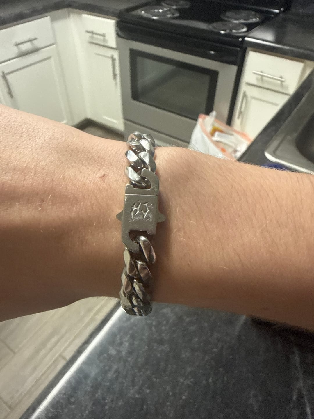 Customer photo review of CUBAN LINK BRACELET