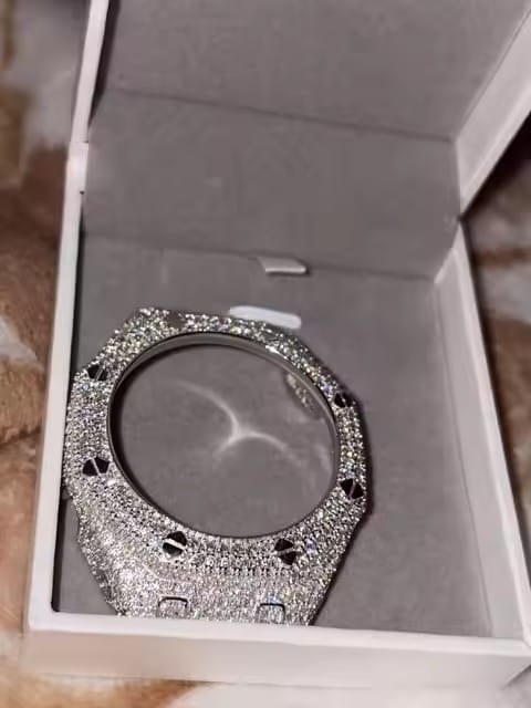 Customer photo review of G Shock GA2100 Moissanite Watch Case 14K Gold