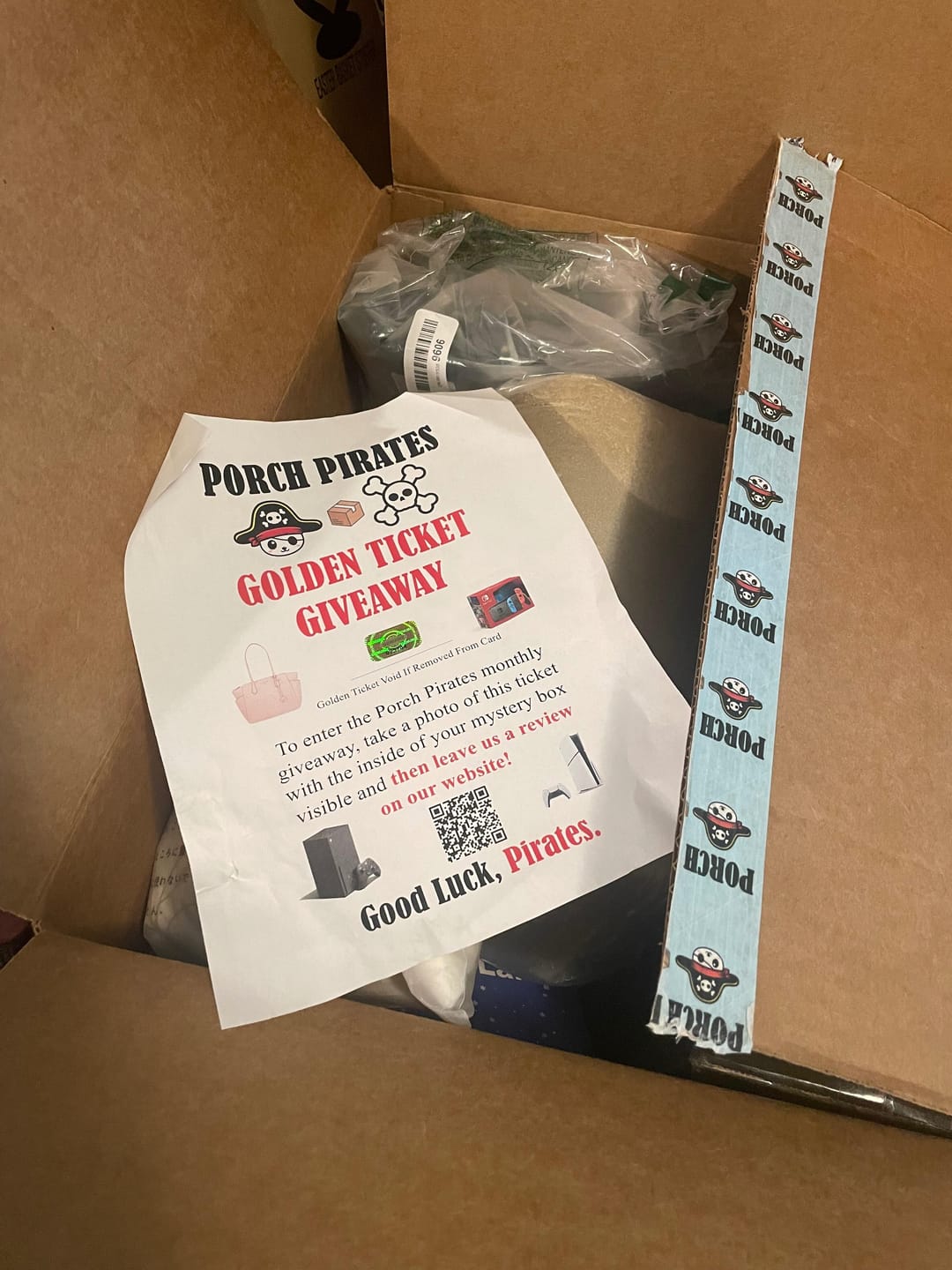 Customer photo review of The Classic Liquidation Mystery Box - Blue Tape PS5 Chance Box