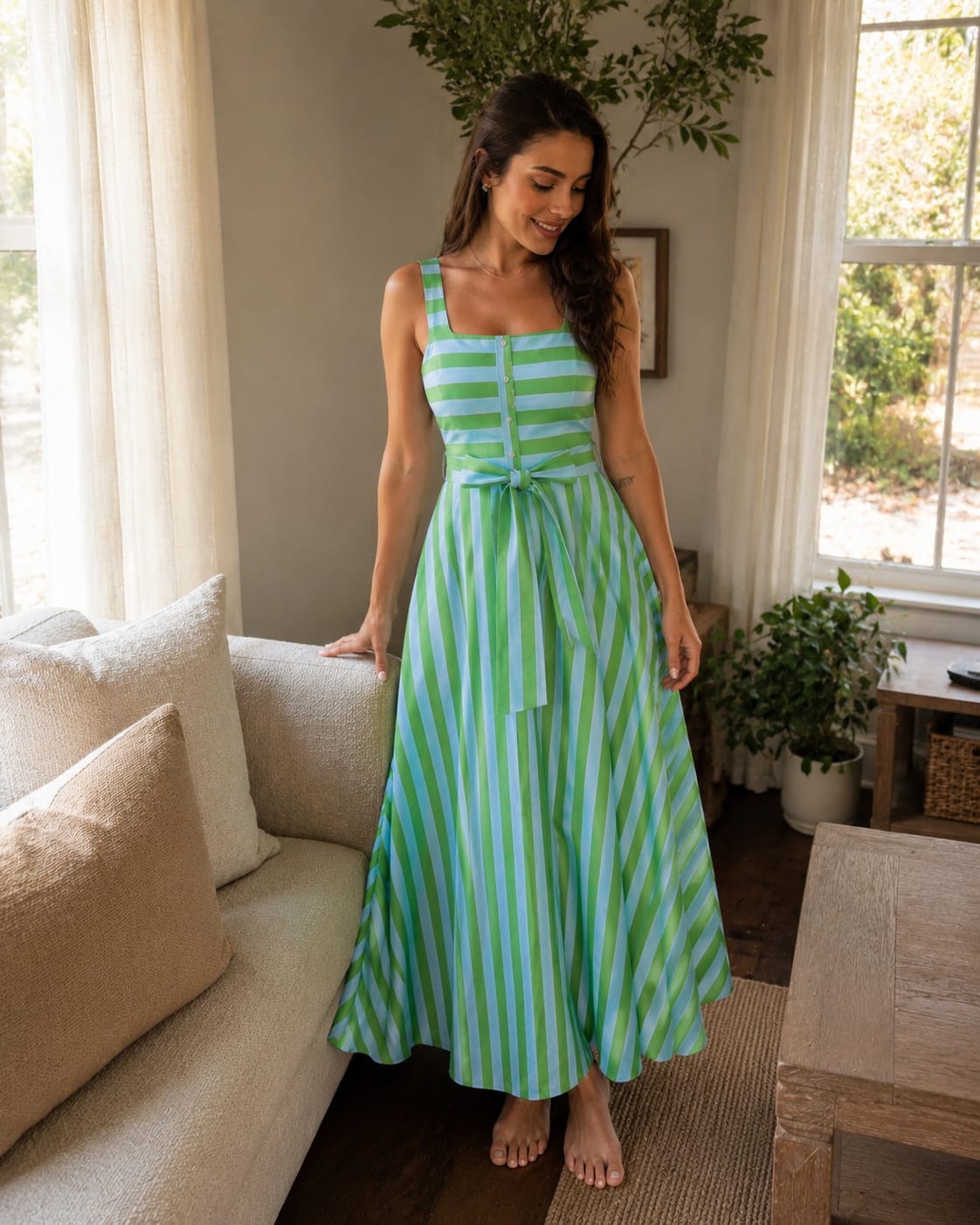 Customer photo review of Kadın Kolsuz Yüksek Bel Pantolonlu İkili Takım