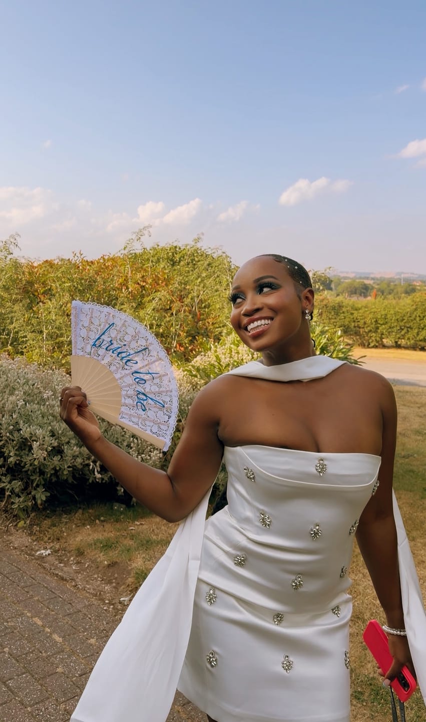Customer photo review of CELESTE CRYSTAL WHITE MINI DRESS