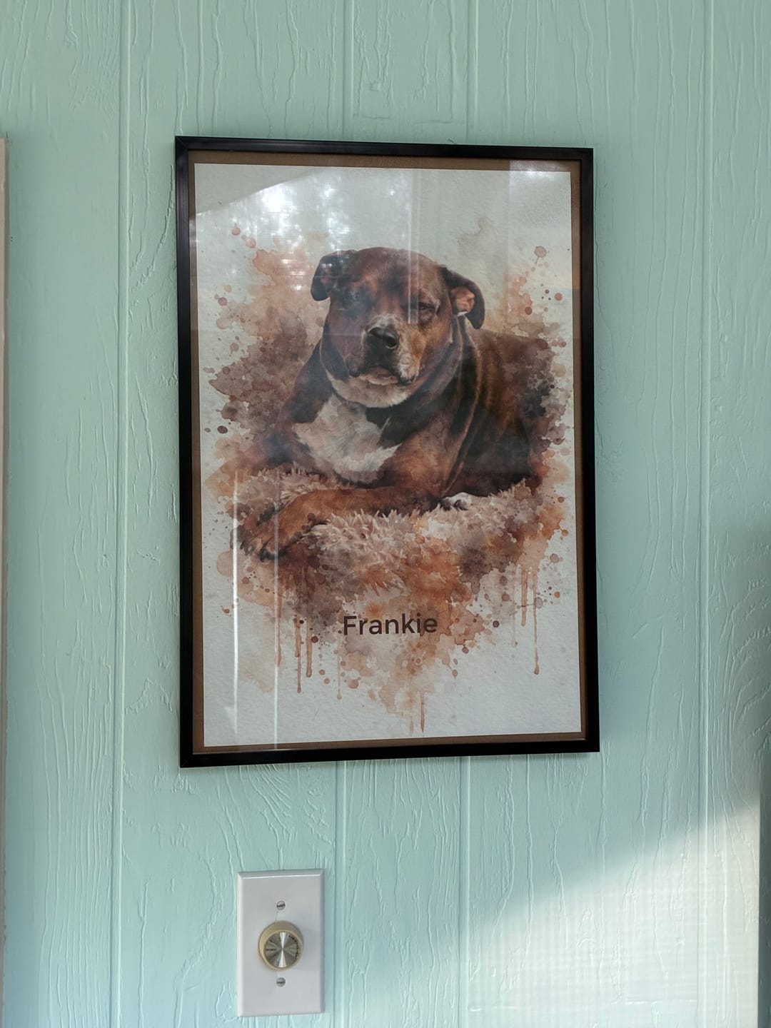 Customer photo review of Water colors - Personalized Poster