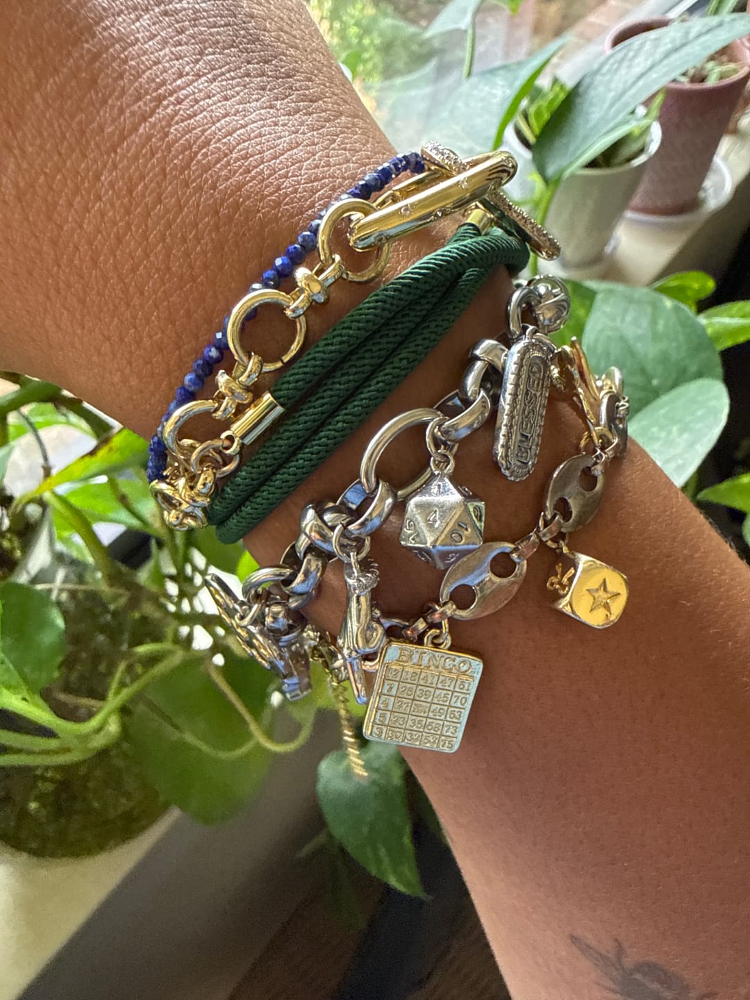 Customer photo review of 7 CHARM Bracelet Bundle-Pick Your Charms TT LIVE (Bracelet or Clips)