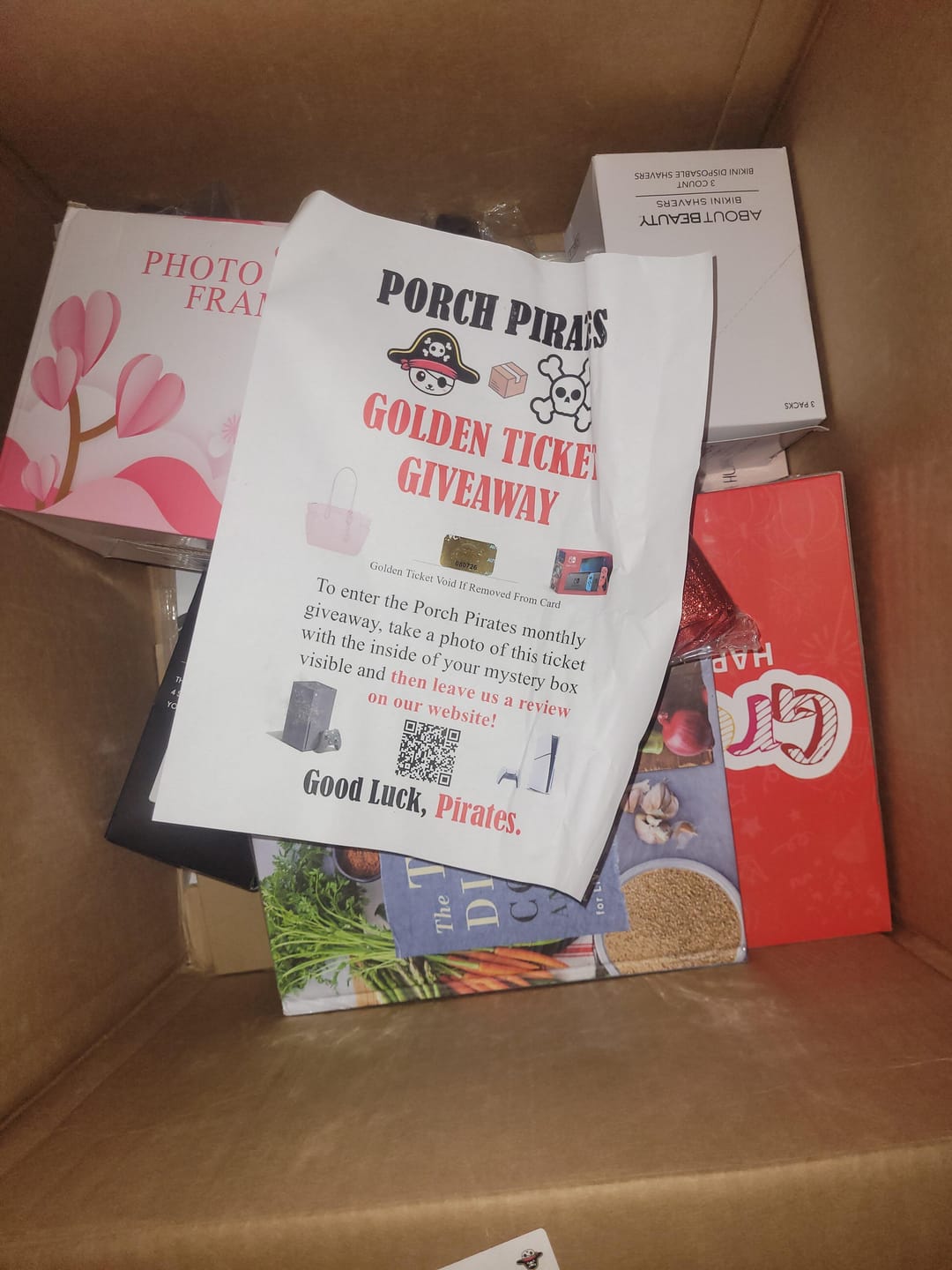 Customer photo review of The Classic Liquidation Mystery Box - Blue Tape PS5 Chance Box