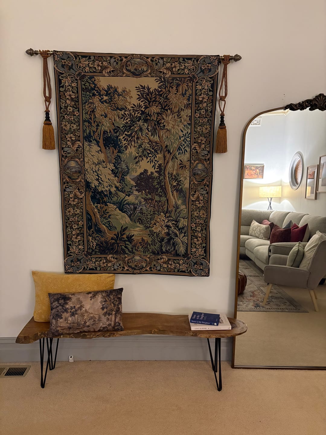 Customer photo review of Decorative Tapestry Tassels (Sold as a Pair)