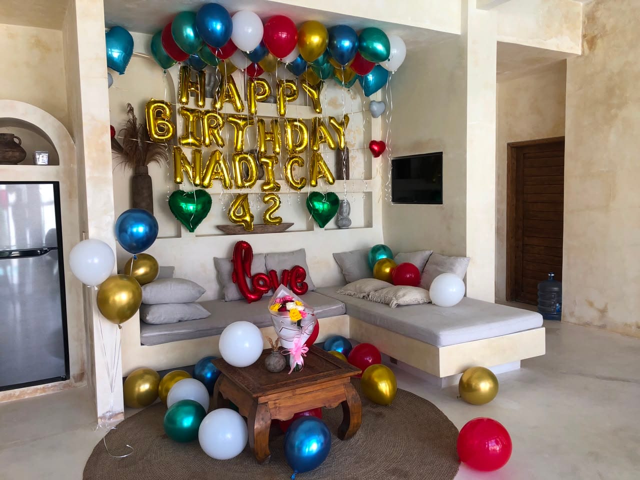 Customer photo review of 🎊 Indoor Room Decorations - Villa Room Setup