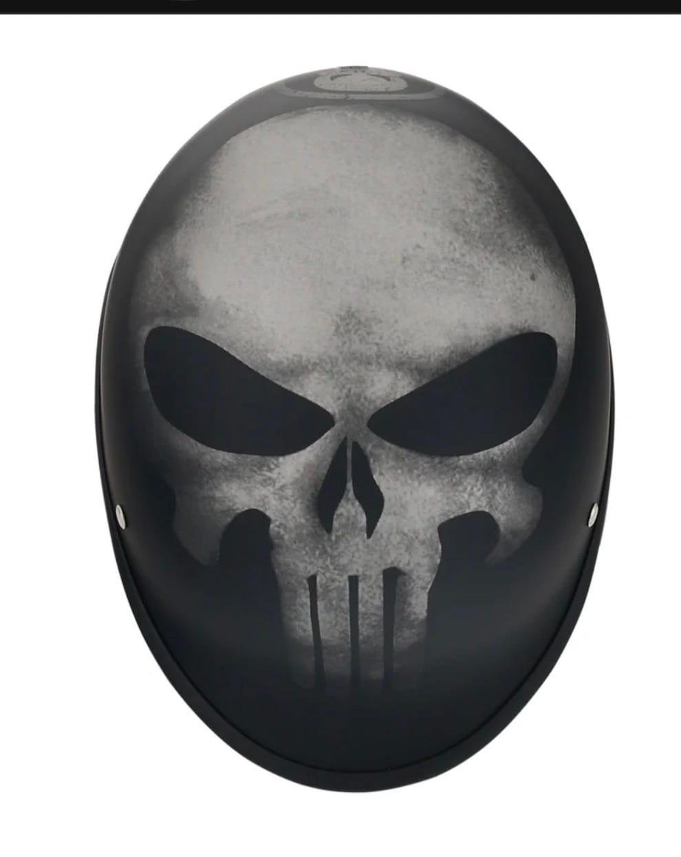 Customer photo review of Low Profile Reversible DOT Polo Helmet / Punisher