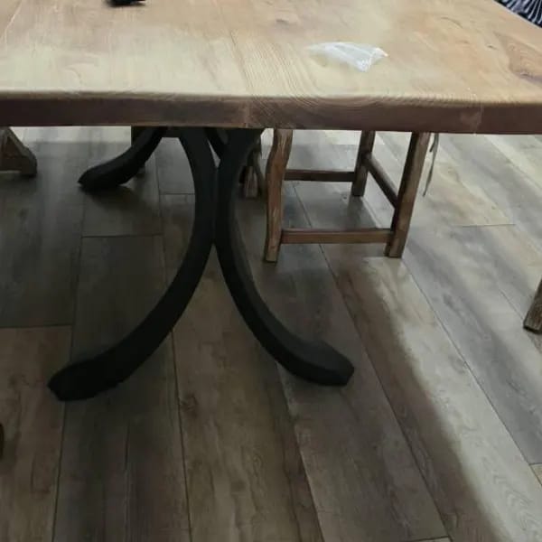 Customer photo review of Table Legs 421 Xeni 28.2" H X-Shaped Metal Dining Furniture