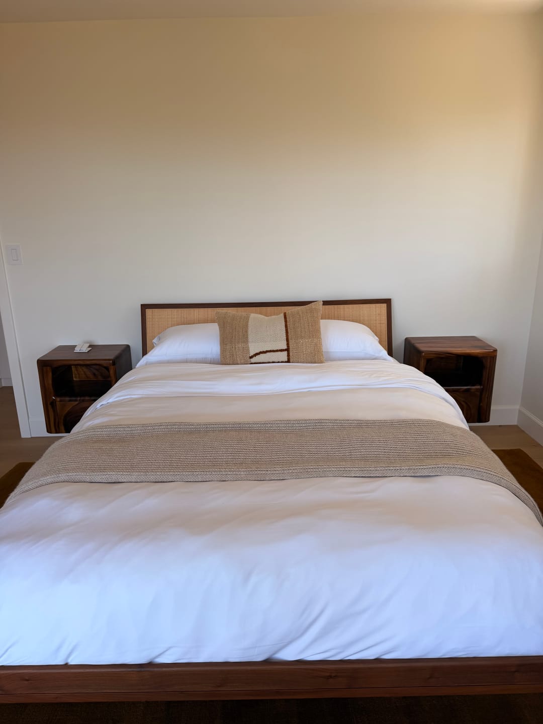 Customer photo review of Organic Wall Mounted Bedside Table With Drawer For Bedroom