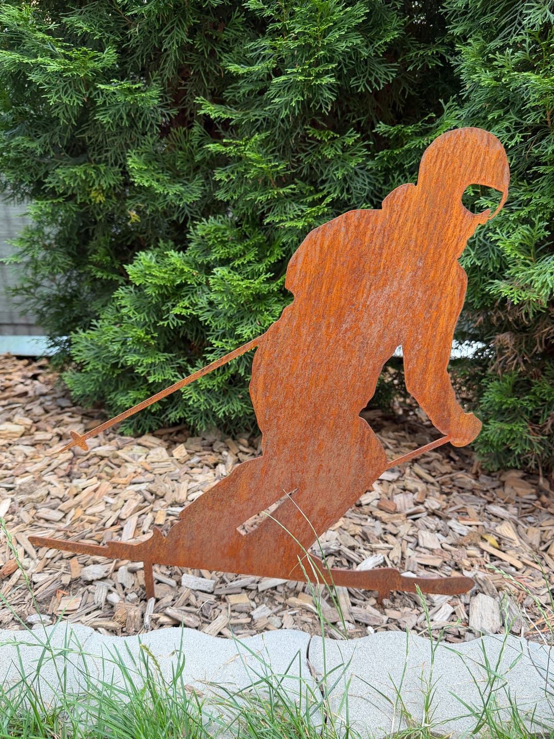 Customer photo review of Gartenstecker Skifahrer