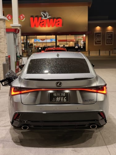 Customer photo review of Custom Japanese License Plate - Vanity & Magnetic Cover