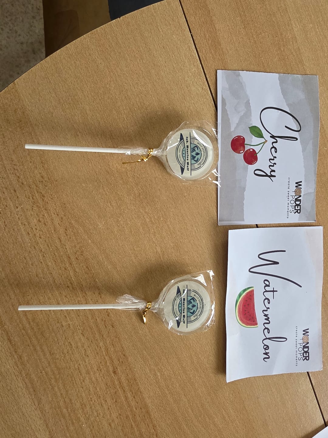 Customer photo review of Logo im Lolli (Geschäftskunden) - Werbegeschenk mit logo