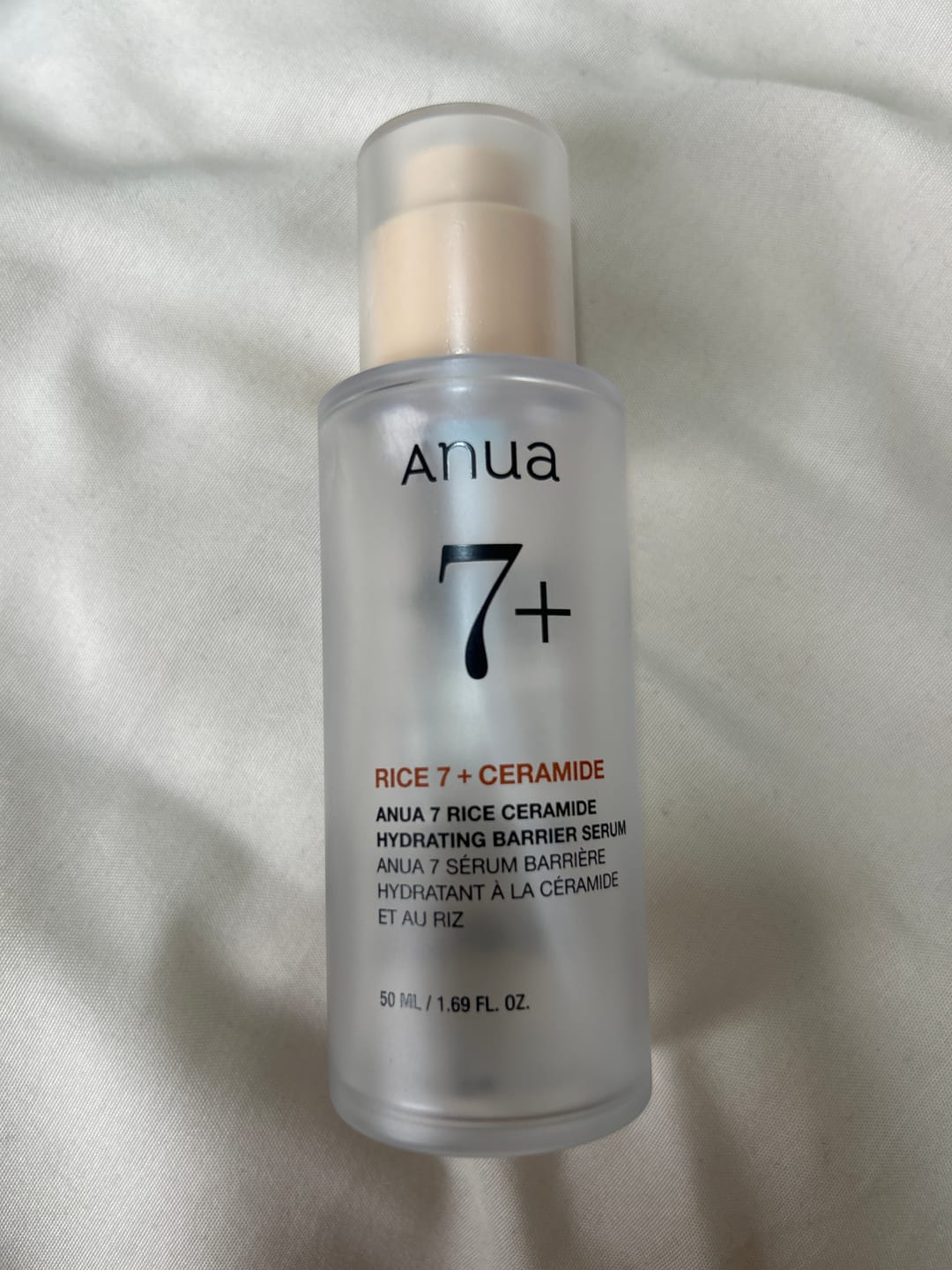 Customer photo review of 7+ Rice Ceramide Hydrating Barrier Serum