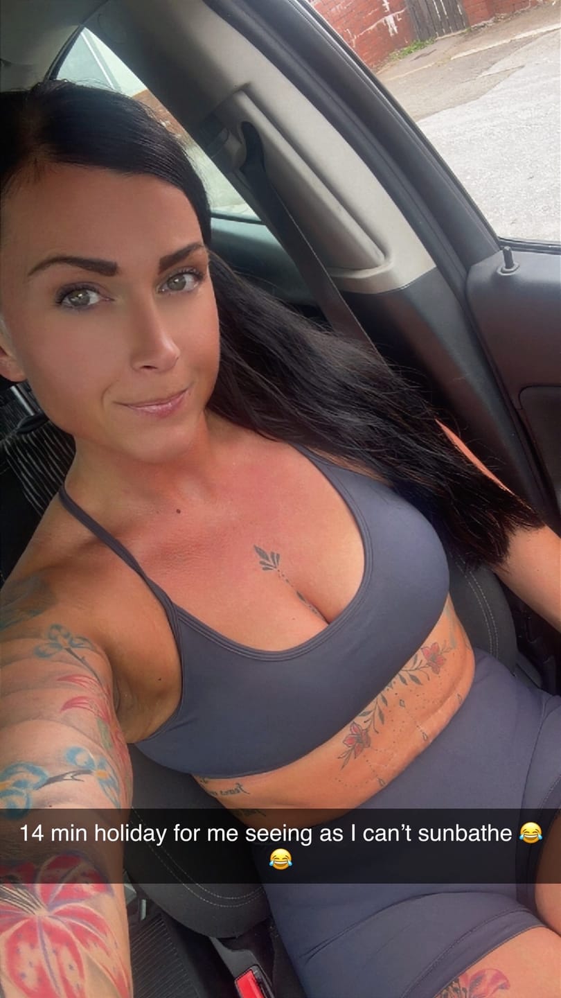 Customer photo review of Nova Luxe Sports Bra Shorts 2-Piece Set