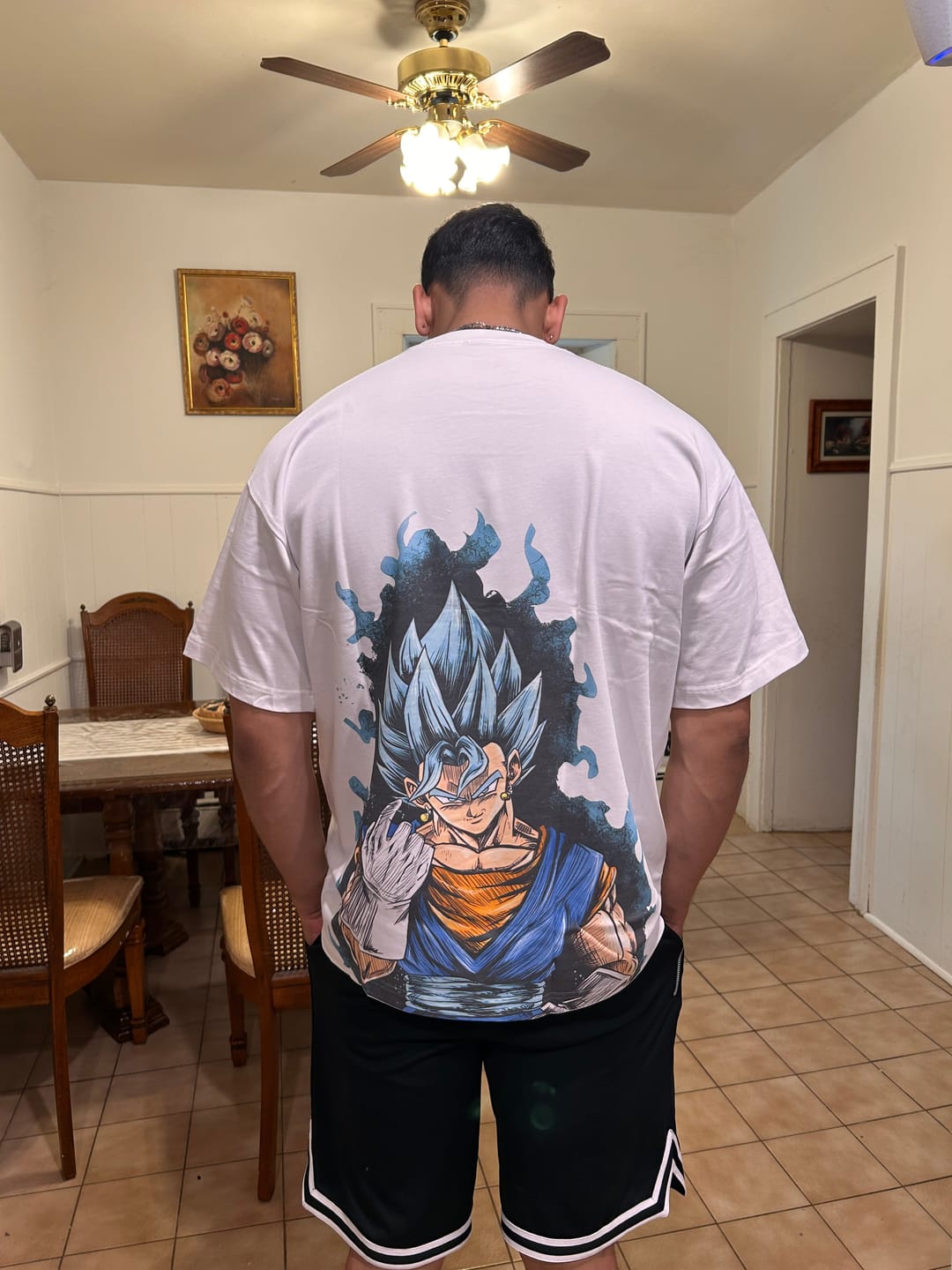 Customer photo review of Goku SSGSS Oversize Tee