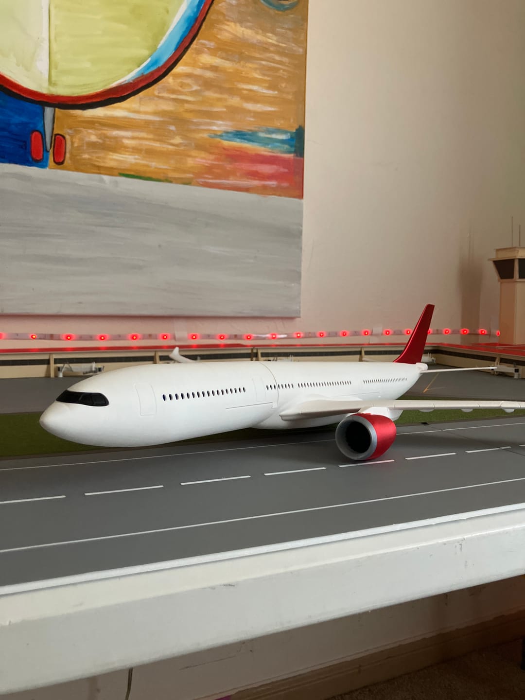 Customer photo review of 3D Printed Wide-Body Jet Model (A330-Style) – (1/100 scale) Aviation Display Gift for Pilots & Collectors