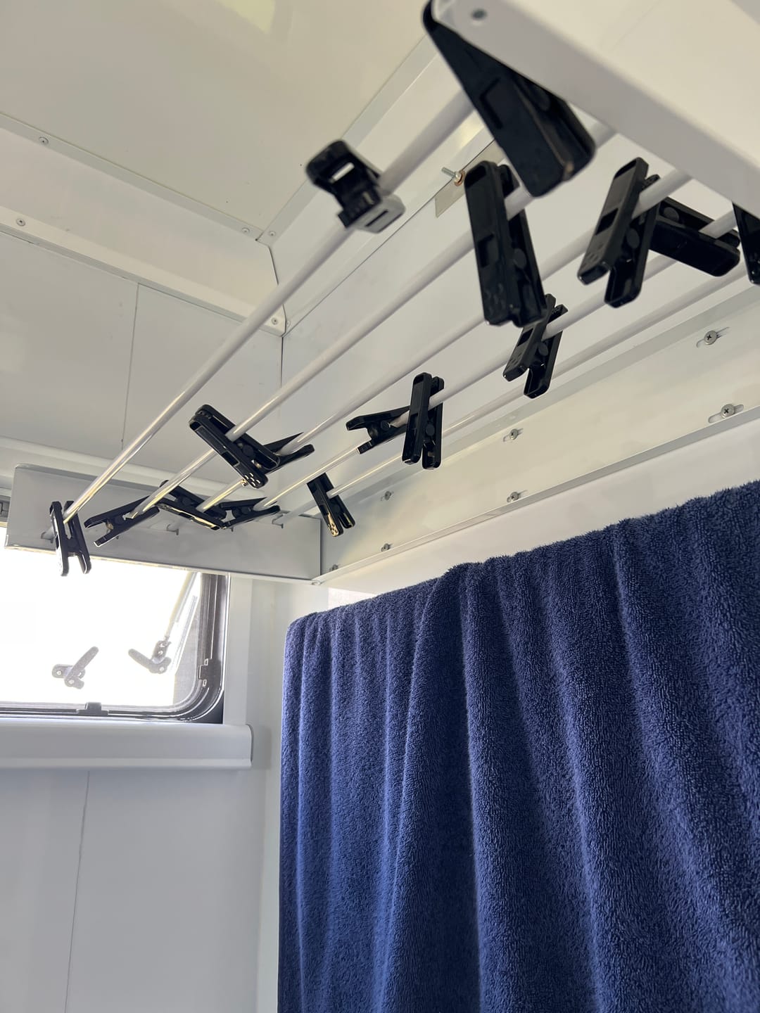 Customer photo review of Caravan Wall Mounted Drying Rack - Foldable Indoor and Outdoor