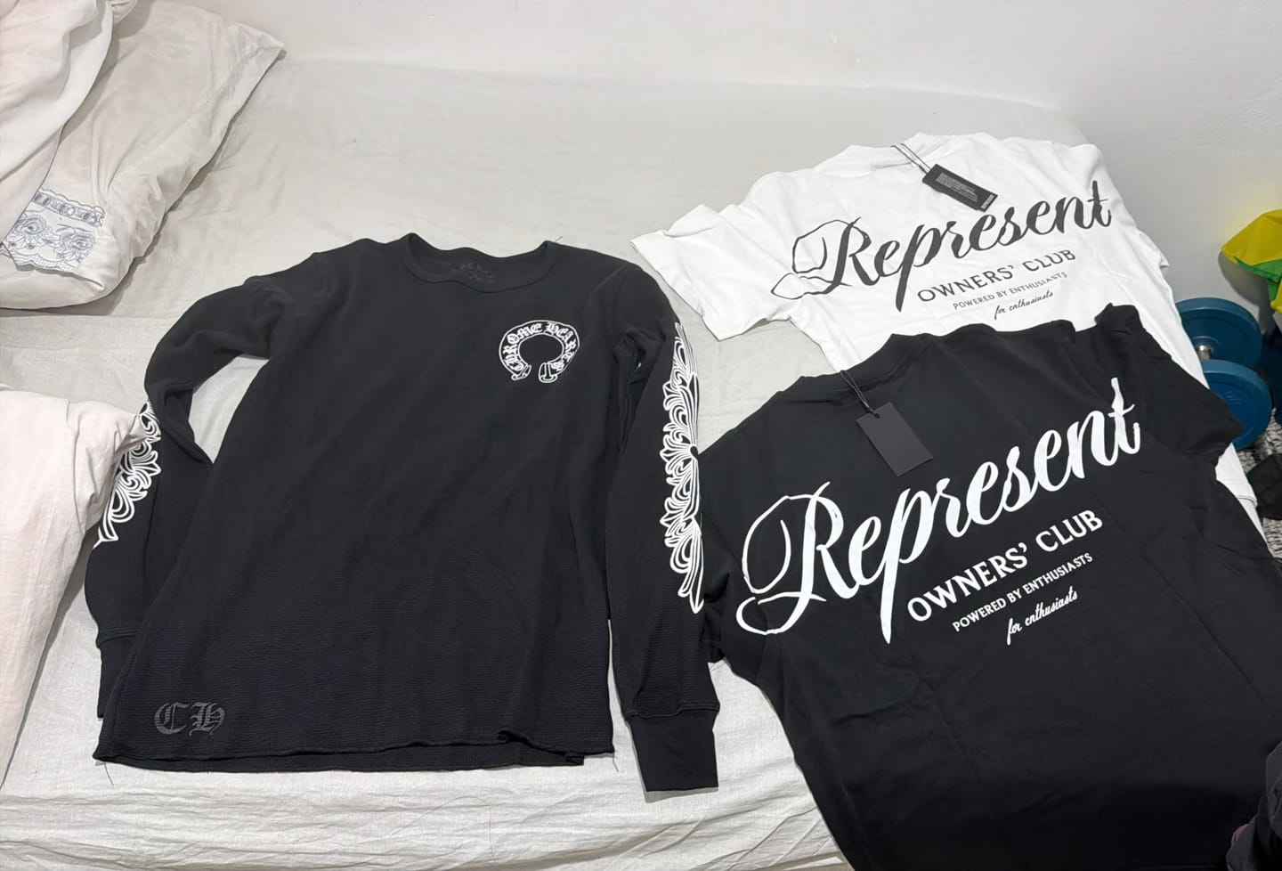 Customer photo review of CHROME HEARTS | חולצה ארוכה - שחורה
