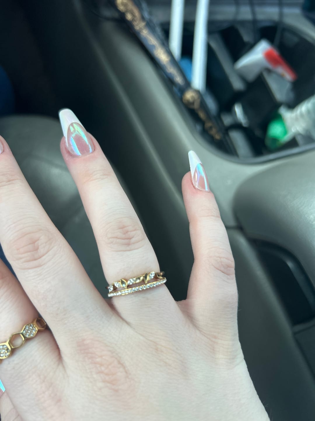 Customer photo review of 18K Gold Mia Crystal Ring