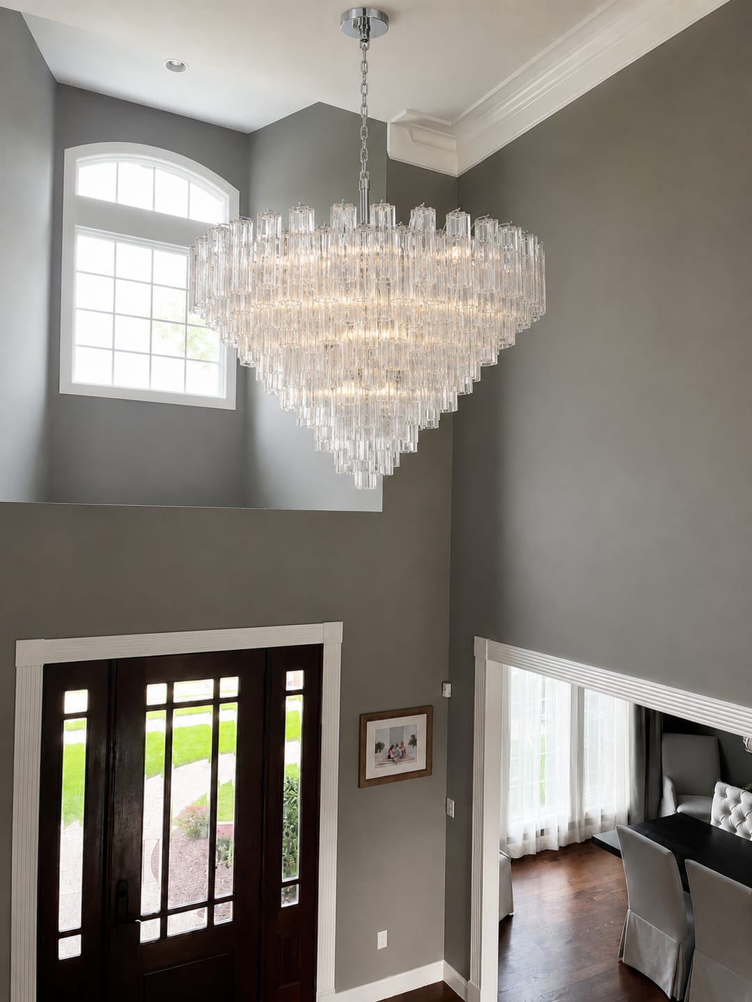 Customer photo review of Addis Murano Glass Chandelier 49''