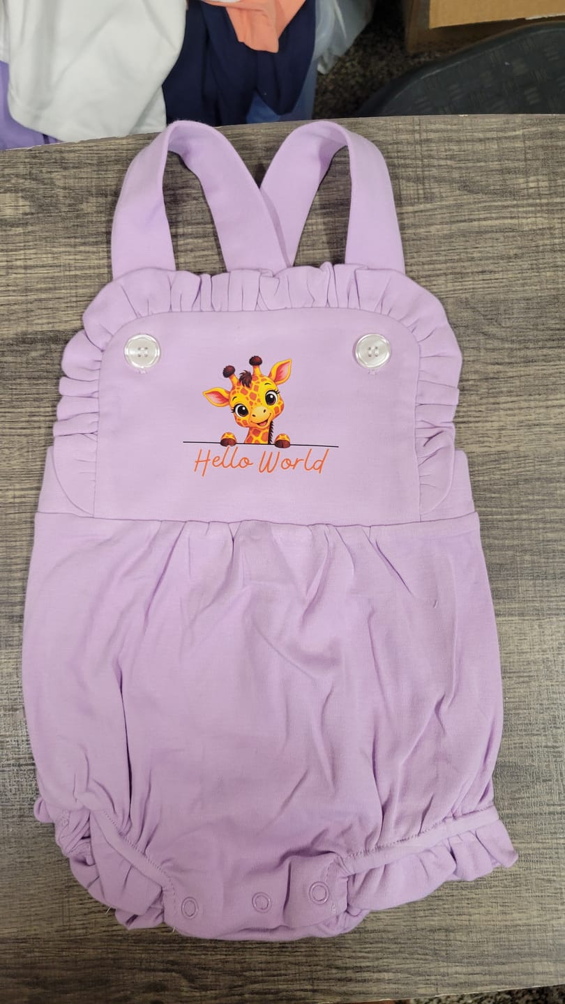 Customer photo review of Ruffle Vintage Bubble Romper